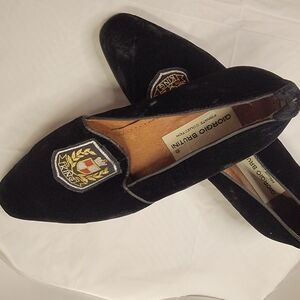 Giorgio Brutini  velvet slip-on loafers